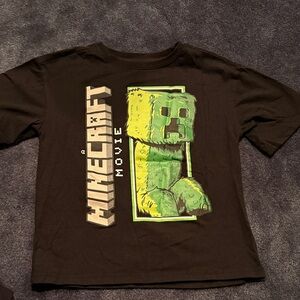 Black Minecraft Creeper Graphic Tee